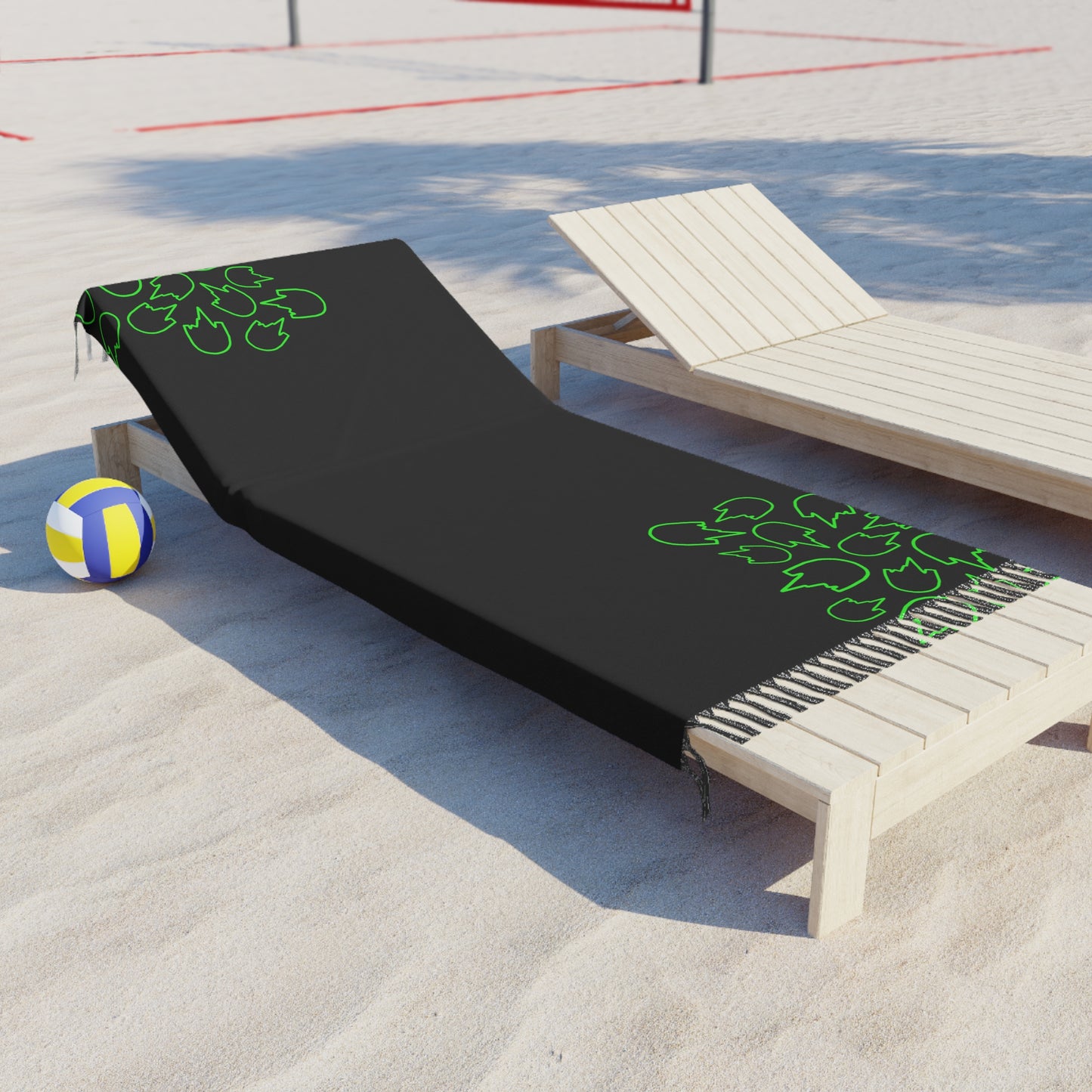 Vengeance Green Bohoe Beach Towel