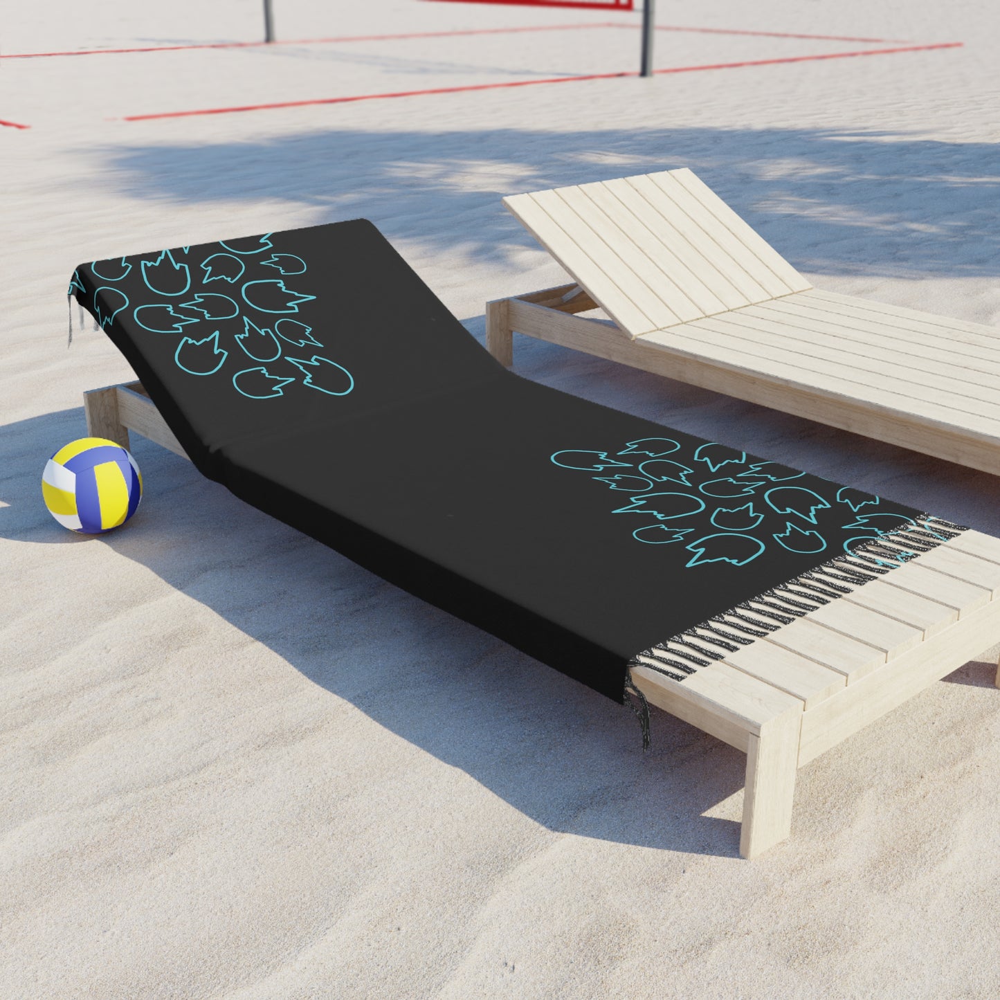 Kick-Flip Blue Bohoe Beach Towel