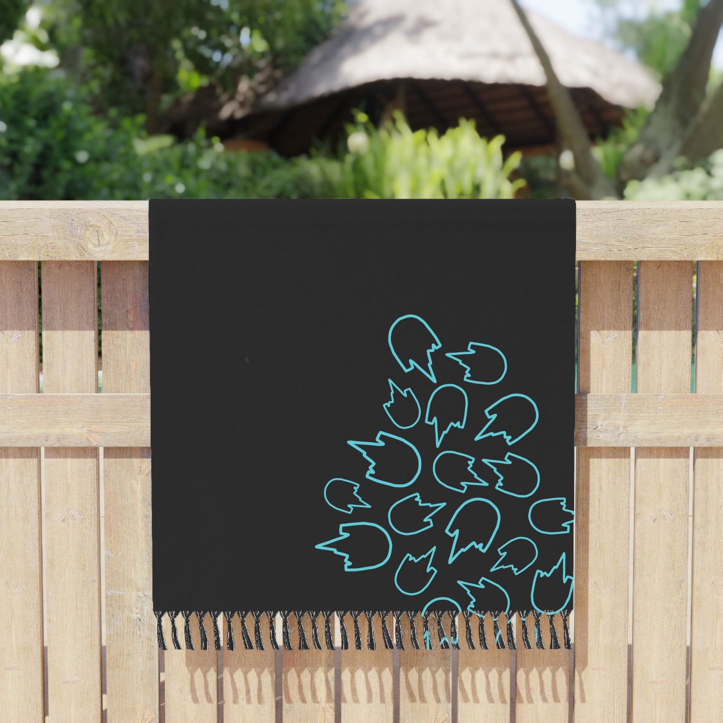 Kick-Flip Blue Bohoe Beach Towel